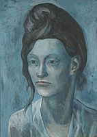 142px-Pablo_Picasso,_1904,_Woman_with_a_Helmet_of_Hair,_gouache_on_tan_wood_pulp_board,_42.7_x_31.3_cm,_Art_Institute_of_Chicago